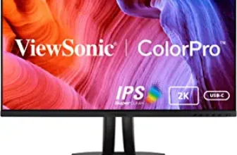 מסך מחשב 27 אינץ ViewSonic VP2756-2K עם רזולוציית QHD תכנולוגיית IPS, וחיבור USB-C שמשמש גם כתחנת עגינה למחשבים ניידים עד 60W הטענה