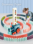 רכבת מסדרת לבנים של דומינו ראלי