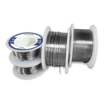גליל חוט הלחמה עם Flux להלחמות אלקטרוניקה – בחירה בין עוביים ומשקלים – תמונת מוצר