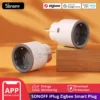 שקע חכם SONOFF S60ZB Zigbee עם מדידת צריכה וטיימר – דגם EU – תמונת מוצר