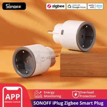 שקע חכם SONOFF S60ZB Zigbee עם מדידת צריכה וטיימר – דגם EU – תמונת מוצר