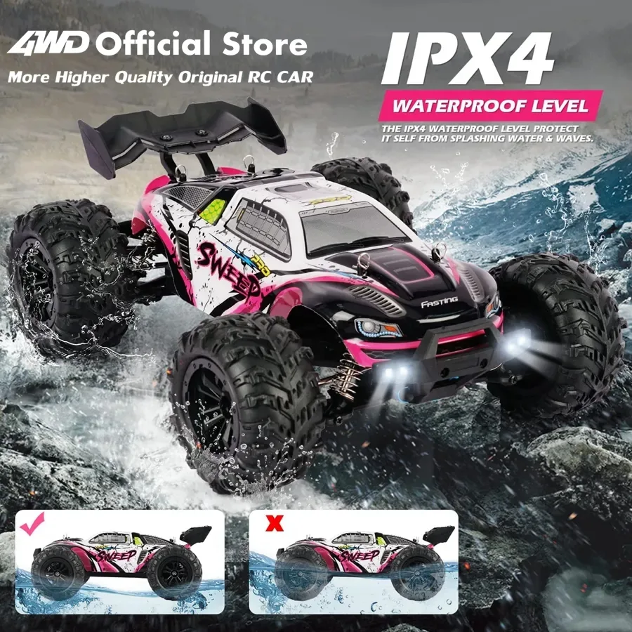 מכונית RC 4×4 עם הנעה brushless ומהירות עד 80 קמ״ש – לרכיבת שטח – תמונת מוצר 3