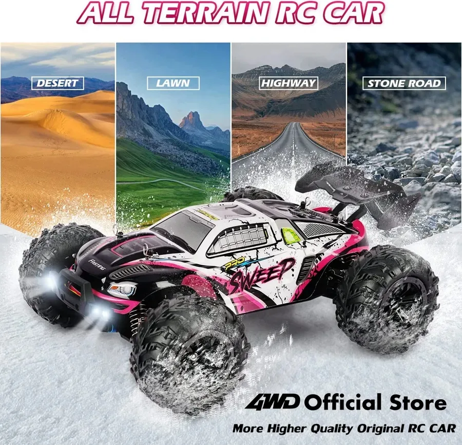 מכונית RC 4×4 עם הנעה brushless ומהירות עד 80 קמ״ש – לרכיבת שטח – תמונת מוצר 4