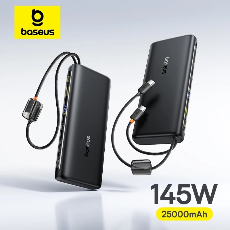 סוללת הגיבוי Baseus 145W עם 25000mAh