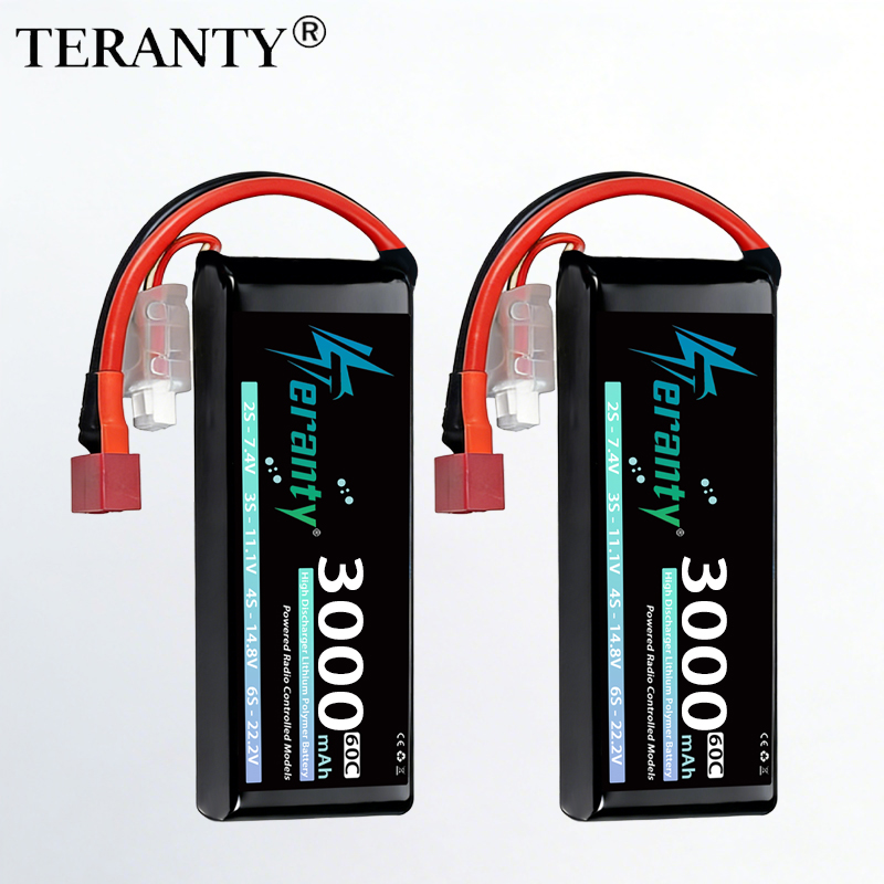 סוללת ליפו 2S של TERANTY בקיבולת 3000mAh למכונית על שלט