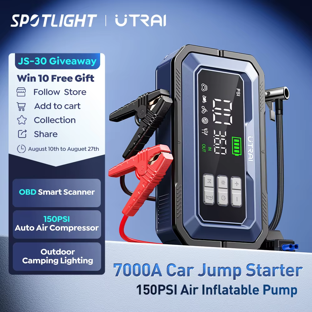 בוסטר התנעה UTRAI JS-30 עם קומפרסור