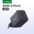 מטען UGREEN 30W GaN עם 3 יציאות – לטלפון, לאוזניות ולטאבלט