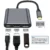 מתאם USB‑C 3‑ב‑1 עם PD 100W, HDMI 4K ו‑USB 3.0 למחשב נייד